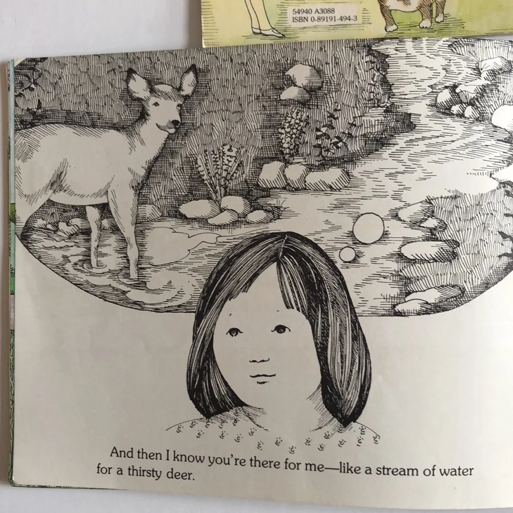David and I Talk To God Psalms for Children Books 1980s Christian VTG books